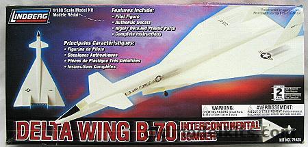 Lindberg 1/180 B-70 (XB-70) Intercontinental Bomber, 71425  plastic model kit